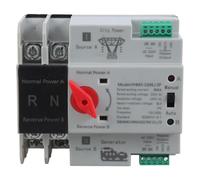 Electrical Selector Switches 2P 100A Automatic Transfer Switches Din Rails Mounted Double Power For Emergencies Power Generator Changeover