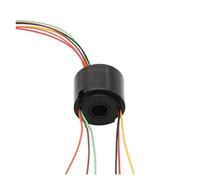Electrical Slip Ring 2/4/6 Channel Bore Slip Ring Through Hole Dia.7mm 1.5A Electric Conductive Slipring Hollow Shaft For Automation Equipment，Wind Power Generation，Consumer Electronics，Robotic Arm Et