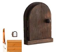 Electrical Socket Cover - Button Protective Plate, Fairy Door Design, Solid Wood Decorative Shield, Home Security Accessory | Functional Solution Ed Eleg