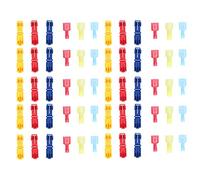 Electrical T Tap Connectors Set, Quick Splice Crimp Terminals with Nylon Fully Insulated Male Spade Disconnects, 60Pcs Assortment Kit for Automotive Marine Home Wiring