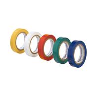 Electrical Tape, 1.27 centimeters by 6.08 Meters, Multi-Color, 10-Pack (Previously AmazonCommercial brand)