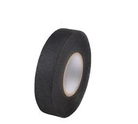 Electrical Tape Heat Resistant Harness Car Cable Harness Waterproof Insulating Electrical Tape Black Self Adhesive Fabric Tape(19mm,25M)