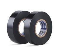 Electrical Tape Vinyl Black - 3/4 IN 65 FT Professional Flame Retardant Waterproof PVC Electrical Insulation Tape For All Weather Under 600V Home Outdoor Multipurpose Electric Insulating Wire Wrapping