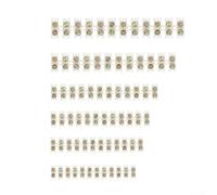 Electrical Terminal Connectors Blocks Kit 6Values 12 Way Wire Connectors Strips Supporting Current Ratings from 3A to 60A with Construction and Secure Connections