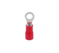 Electrical Terminals | Crimp Terminals | Pre-Insulated End Cap | Pre-Insulated Wiring Ends | Electrical Connector | Cable End Cap | Pack of 10 Round Pre|Isolee D.4mm Red