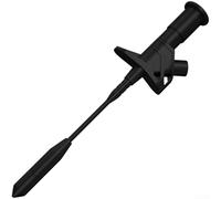 Electrical Test Hook Compatible with 4mm Banana Connectors for Automotive Circuit Analysis and Continuity Verification (Black)