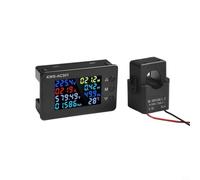 Electrical Tester Meter 0-30kW LED Display Industrial | Tracks active power 0-30kW, energy 0-99999kWh; for ideal for factories, distribution boxes, automation