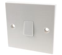 kenable Electrical UK Domestic Household Light 1 Way Single Light Switch White [Single Switch 1 Way]