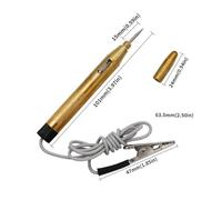 Electrical Voltage Tester Pen for Car, Boat, Motorcycle - 6V/12V/24V Circuit Detector with Steel Probe and Alligator Clip, ABS+Metal Test Lamp for Fuses, Wiring, Switches