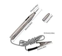 Electrical Voltage Tester Pen for Car, Boat, Motorcycle - 6V/12V/24V Circuit Detector with Steel Probe and Alligator Clip, ABS+Metal Test Lamp for Fuses, Wiring, Switches