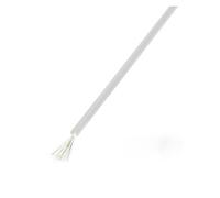 Electrical wire, 10 Meters Soft Silicone Cable Heat-resistant Electrical Wire 20AWG to 30AWG 6 Color Red Black Blue Connector(White 10m,20 AWG)