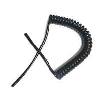 Electrical Wire 18AWG Spiral Wire Cable 22cm Black 0.75mm2 Retractable Cord Spring Wire Spiral