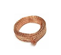 Electrical Wire 1M 5M 10M Flat Flexibility Cable, Pure Copper Braid Knitted Mesh Anti-interference, 4mm/6mm/8mm/12mm/14mm/18mm/25mm(1m,12mm bore)
