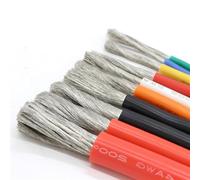 Electrical wire, 1Meter 5Meters Ultra Soft Heat Cable 30AWG 10AWG High Temperature Flexible Copper Silicone Wire Connector(Yellow,1Meter 16AWG)