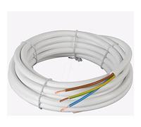 Electrical Wire 3 Core Flexible 0.75MM 3183Y White PVC Mains Electrical Cable Copper Twin and Earth Cable (20 Meters)