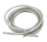 Electrical Wire - 3 Core Round Transparent PVC Mains Copper Wire - High Temp Resistance - 3 x 0.75 mm² Power Cable - Twin & Earth - 5 Metre Cut Length - Flexible Pond Cable