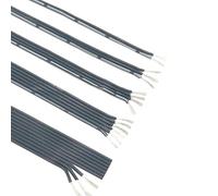 Electrical wire, 5 Meters Black Soft Tin Plating Copper Silicone Line 28AWG 2P 3P 4P 6P Multi Core Strand Wire Cold Parallel Connector(28AWG 3P)