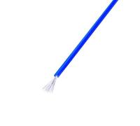 Electrical wire, 5 Meters Soft Electrical Silicone Cable 8AWG to 30AWG 6 Color Wire Red Black Blue Heat Connector(Blue,14AWG)