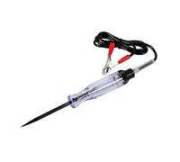 Electrical Wire Circuit Tester Lightweight Durable Car Voltage Probe Pen with Sharp Steel Tip for Automotive Truck Motorcycle Wiring Diagnosis 6V 12V 24V AS Plastic Handle 17.3cm