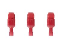 Electrical Wire Connector 50pairs Quick Connect T Wire Connectors, Electrical Connector Terminals, Red Blue Yellow Push-in(Red)