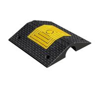 Electrical Wire Cover Ramp, Rubber Traffic Speed Bump, Portable Cable Protector Ramp 1 Channel for Driveway, Sidewalks, Parking Lots, Factories(11x13cm/4.3x5.1in)