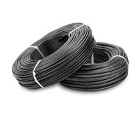 Electrical Wire, Electric Wire 2Cores Silicone wire 20-14AWG Black Jacket cable Silicone Electric extension wire Super soft Power supply extension cable(10M_14 AWG)