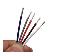 Electrical Wire,Flexible Cable Soft Silicone Wire Kit (18-30AWG 6 Colors) Tinned Copper Flexible Cable for DIY Crafts, Robotics, Solar Projects - Heat Resistan(28 AWG 60m)