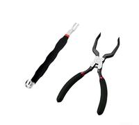 Electrical Wire Harness Terminal Connector Removal Tool Separator Pliers Kit For Car Truck Suv Disconnect Repair Hand Tool For Double Ended Red Black(B)