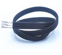 Electrical wire, High Temperature Soft Parallel Wire, 26AWG 3P 4P 8P Black White Tinned Copper, Special Flexible Line, 10M Silicone Cable Soil Electronics(26awg 3pin)