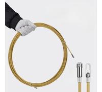 Electrical Wire Puller Threading Tool with 360° Rotating Scroll Wheel for PVC/Metal Conduit, 5-25m Spring Steel Cable Runner(5 Meters)