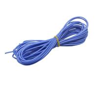 Electrical wire, Soft Silicone Cable Test Line 12AWG 14AWG 16AWG 18AWG 22AWG 24AWG 26AWG 28AWG 30AWG Electronic Wire For DIY Connector(Blue,1Meter 12AWG)