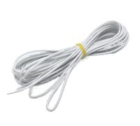 Electrical wire, Soft Silicone Cable Test Line 12AWG 14AWG 16AWG 18AWG 22AWG 24AWG 26AWG 28AWG 30AWG Electronic Wire For DIY Connector(White,5Meter 24AWG)