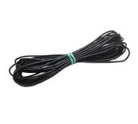 Electrical wire, Soft Silicone Cable Test Line 12AWG 14AWG 16AWG 18AWG 22AWG 24AWG 26AWG 28AWG 30AWG Electronic Wire For DIY Connector(Black,1Meter 20AWG)