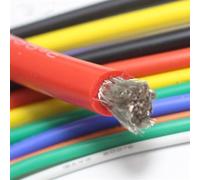 Electrical wire, Soft Silicone Heat Wire 12AWG 14AWG 16AWG 18AWG 20AWG 22AWG 24AWG 26AWG 28AWG 30AWG Cable Connector(Black,1 meter 18AWG)