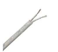 Electrical Wire，Thin Wall Wire 250V 2 Core Or 3 Core 0.75mm2 PVC Transparent Electrical Wire Round Cable Clear Power Cords For Pendant Light Extension Cable (Color : 2 Core Round, Size : 10m)