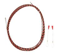 Electrical Wire Threader with 2 Cable Fasteners, Steel Wire, 10M to 30M Length Options - Flexible Leader, High Tensile Strength, Ideal for Telecom and Electrical Use (30M (including two wire