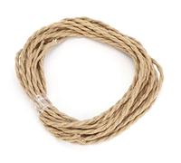 Electrical Wire,Vintage Hemp Rope Twisted Pair Electrical Wire Cord Cable DIY Accessories for Chandelier Light(3 meters)