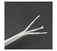 Electrical Wire,Wires Transparent Electrical Wire PVC Clear Round Cable 2 Core 3 Core 0.75mm2 Power Cords For Light Cord(3 Core Round,3m)
