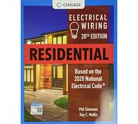 Electrical Wiring Residential: Includes Foldout Plans (Mindtap Course List)