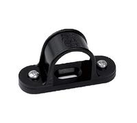 Electrical4all 20MM Black Plastic PVC Conduit Saddles (10)