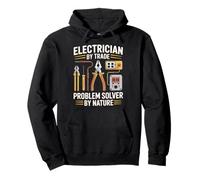 Electrician By Trade Problem Solver By Nature Pullover Hoodie