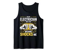 Electrician Dad Nothing Shocks Me Funny Electrical Design Tank Top