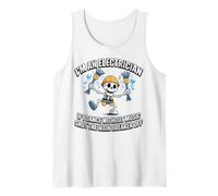 Electrician Dancing Skeleton Shut The Main Breaker Off Funny Tank Top