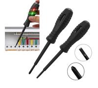Electrician High-Torque Voltage Tester Pen Screwdriver with AC DC Induction Detection, Insulated Handle and Electric Pencil Function(Slotted bit)