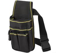 Electrician Pouch with Hammer Loop - Long-Lasting Maintenance Tool Pouch for Tradesman - Zippered Utility Belt Bag with Shoulder Strap Option - 27x13x5cm