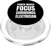 Electrician - Power Moves Focus Commands Authority PopSockets PopGrip for MagSafe