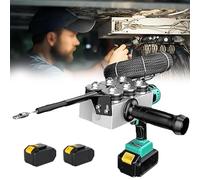 Electrician Pulling Wire Concealed Pipe Threader, Automatic Puller Through Wall Electrical Wire Threading Stringing Machine, Led Lighting, for Communication Cable 2xBateria