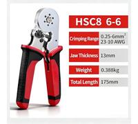 Electrician Ratcheting Crimping Tool for Wire Terminals(6-4A) | High-strength iron-nickel alloy, rust resistant, for durable construction, long for service life, professional grade