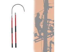 Electrician Rescue Hook Portable High Voltage Electrocution Rescue Hook with Epoxy Insulated Pole, 1 1.5 M 2 3 Meter Insulated Rescue Hooks for Fire/Construction Sites/Substation, Emergency Body Life
