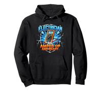 Electrician Retro Graphic Wired for Action Pullover Hoodie